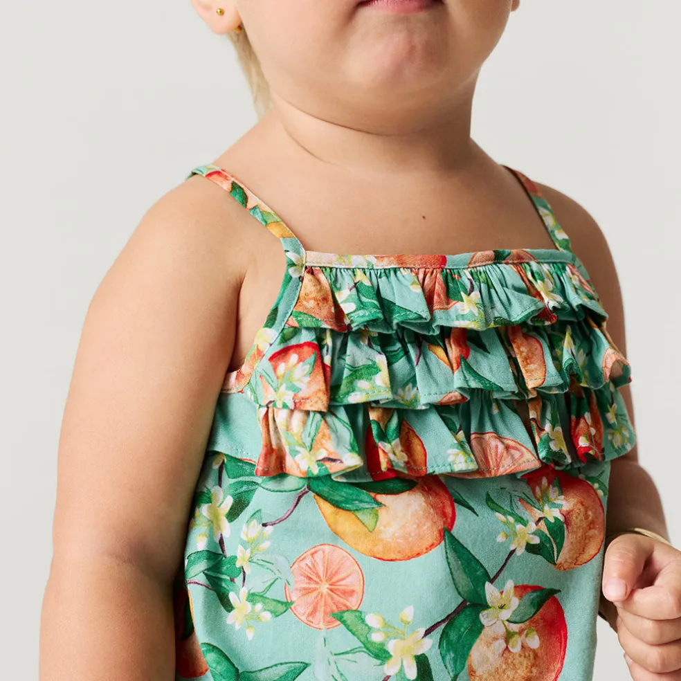 Bamboo Challis Bubble Romper