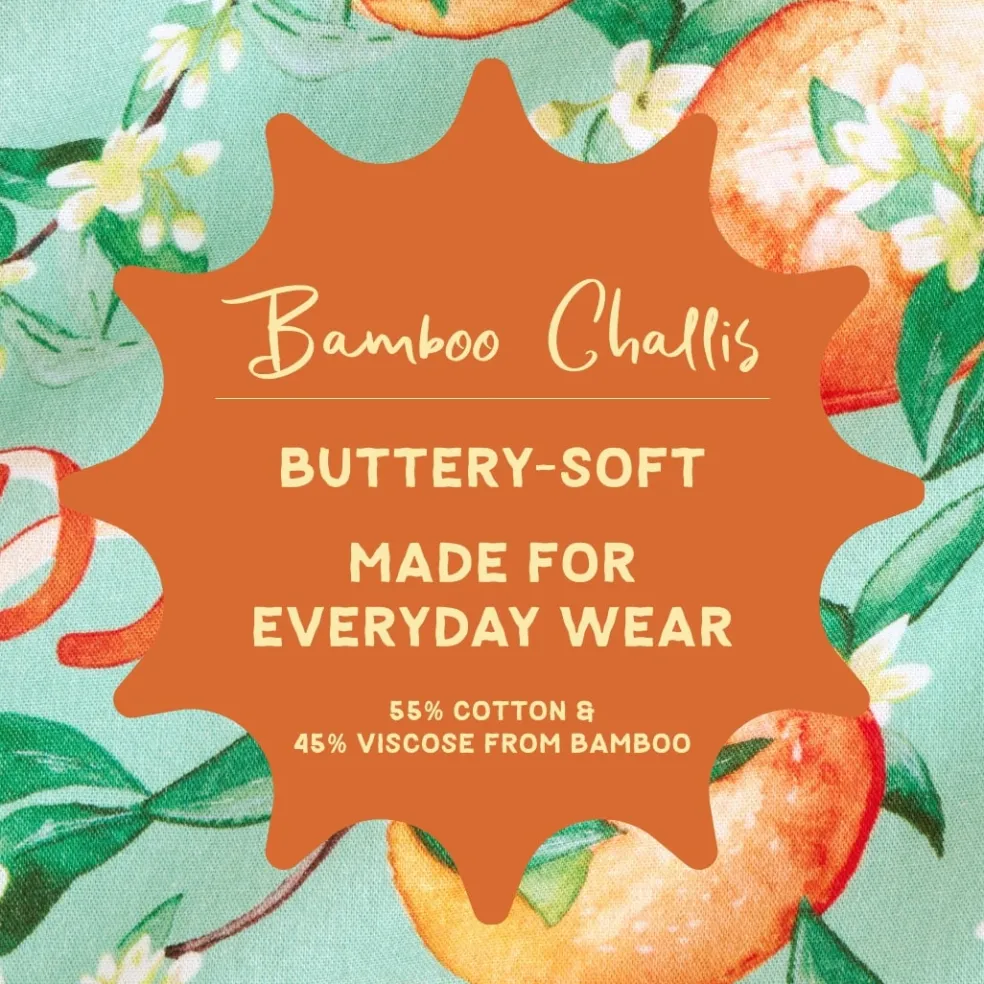 Bamboo Challis Bubble Romper