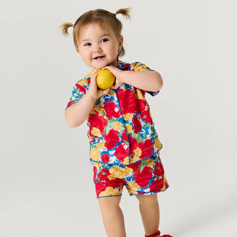 Bamboo Challis Top Short Set