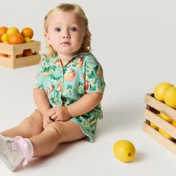 Bamboo Challis Top Short Set