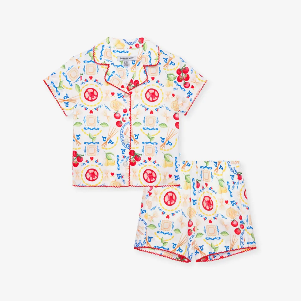 Bamboo Challis Top Short Set