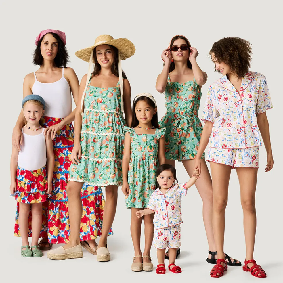 Bamboo Challis Top Short Set