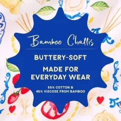 Bamboo Challis Top Short Set