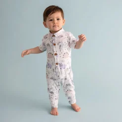 Collared Henley Romper