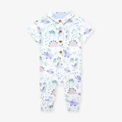 Collared Henley Romper