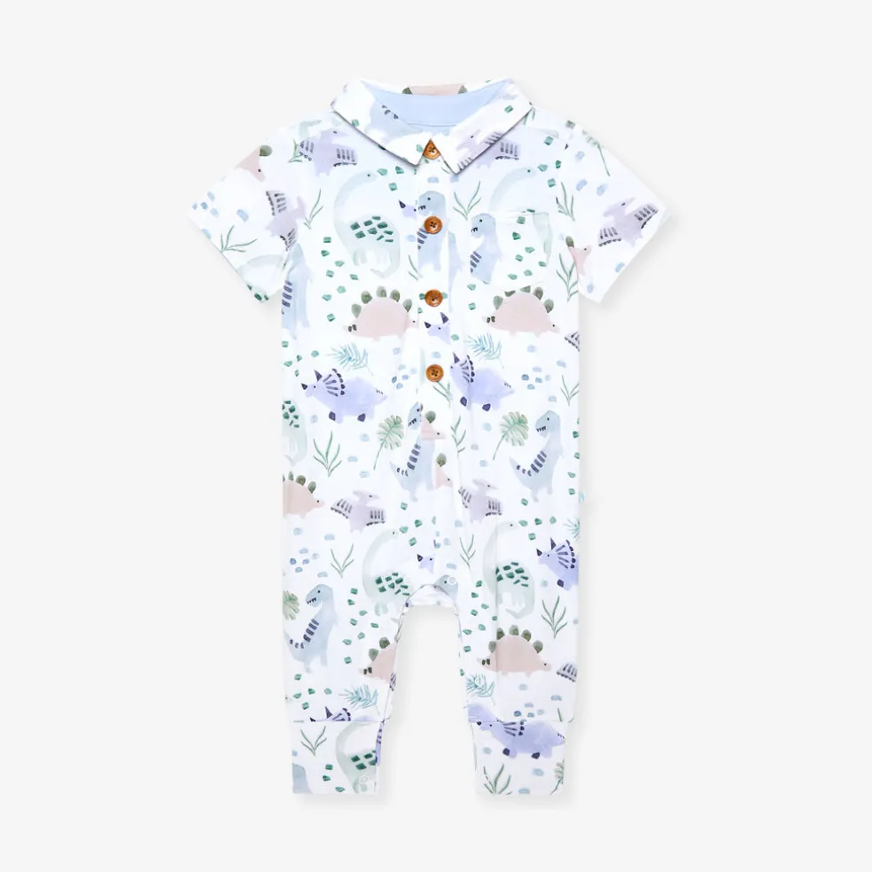 Collared Henley Romper