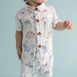 Collared Henley Romper