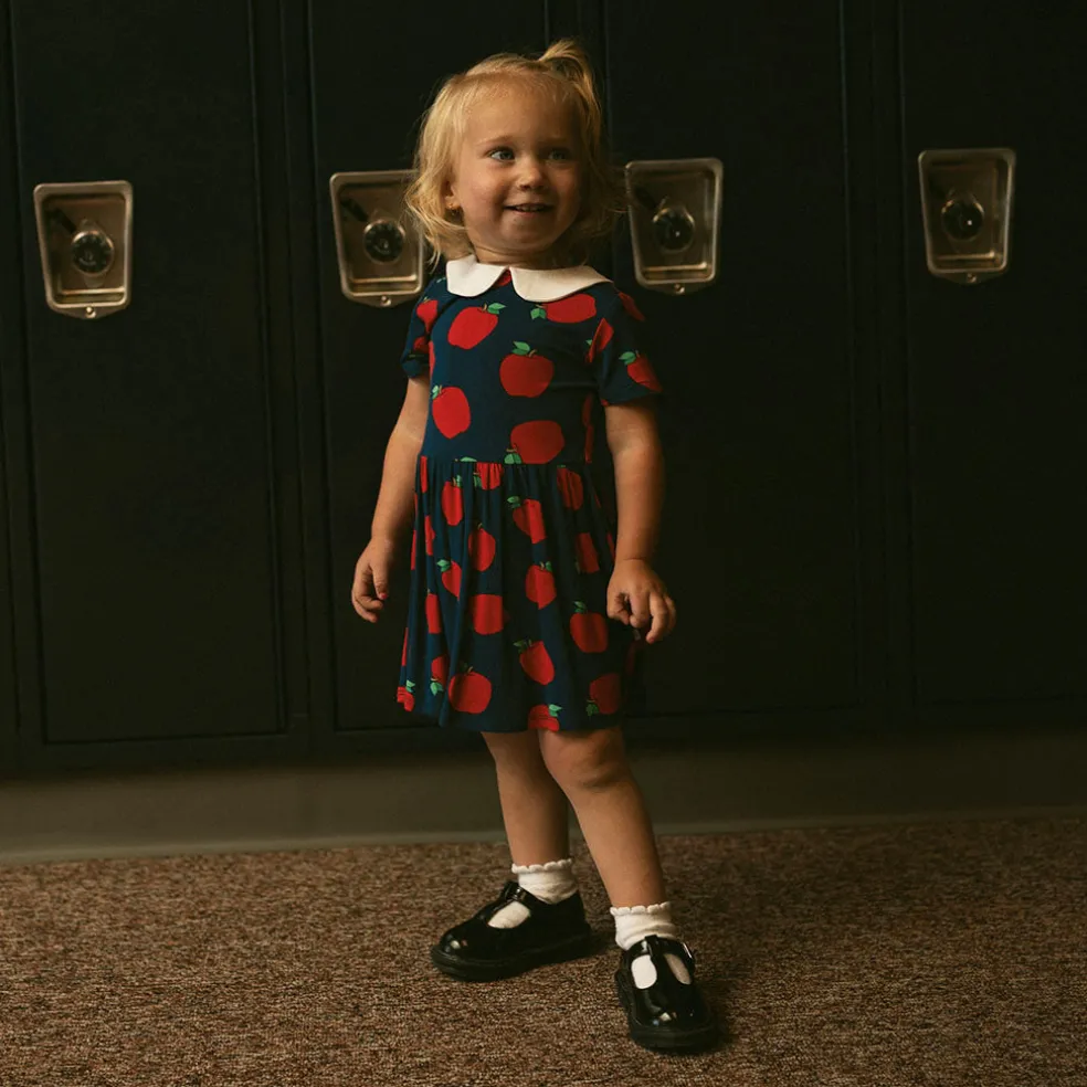 Collared Twirl Bodysuit Dress
