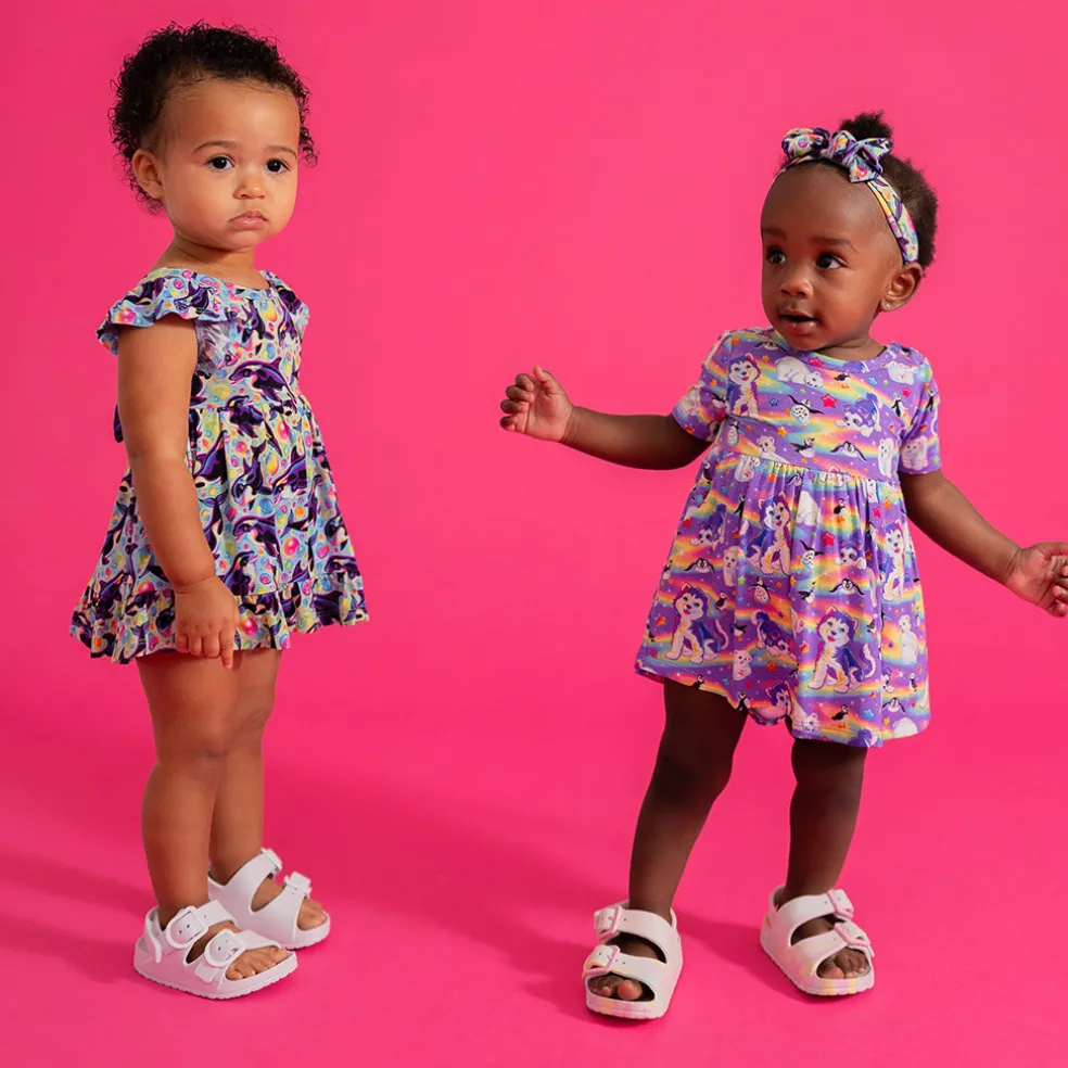 Criss-Cross Twirl Bodysuit Dress