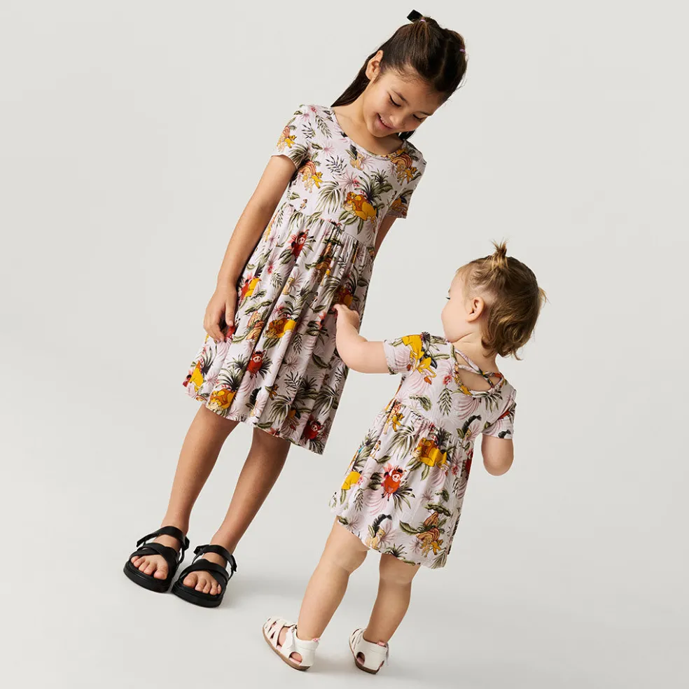 Criss-Cross Twirl Bodysuit Dress