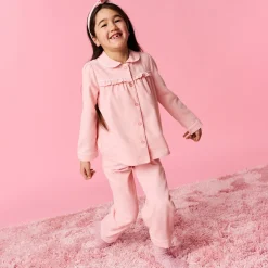 Flannelette Ruffled Pajama Set