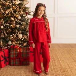 Flannelette Ruffled Pajama Set