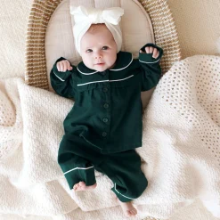 Flannelette Ruffled Pajama Set