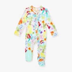 Footie Ruffled Zippered One Piece