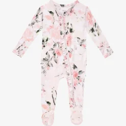 Footie Ruffled Zippered One Piece