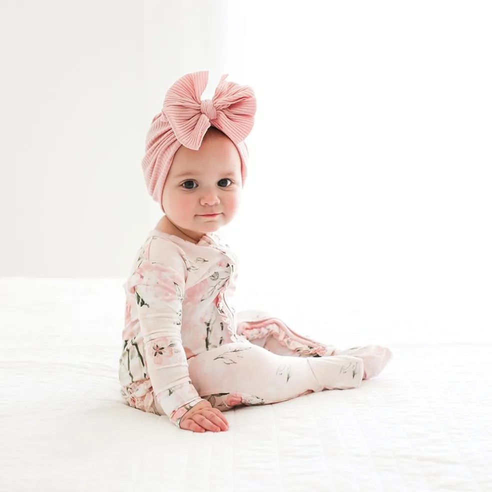 Footie Ruffled Zippered One Piece