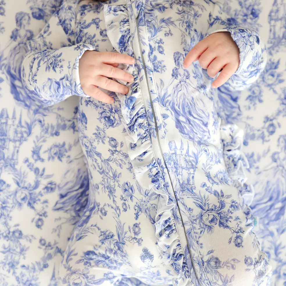 Footie Ruffled Zippered One Piece