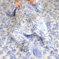 Footie Ruffled Zippered One Piece
