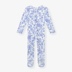 Footie Ruffled Zippered One Piece