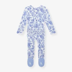 Footie Ruffled Zippered One Piece