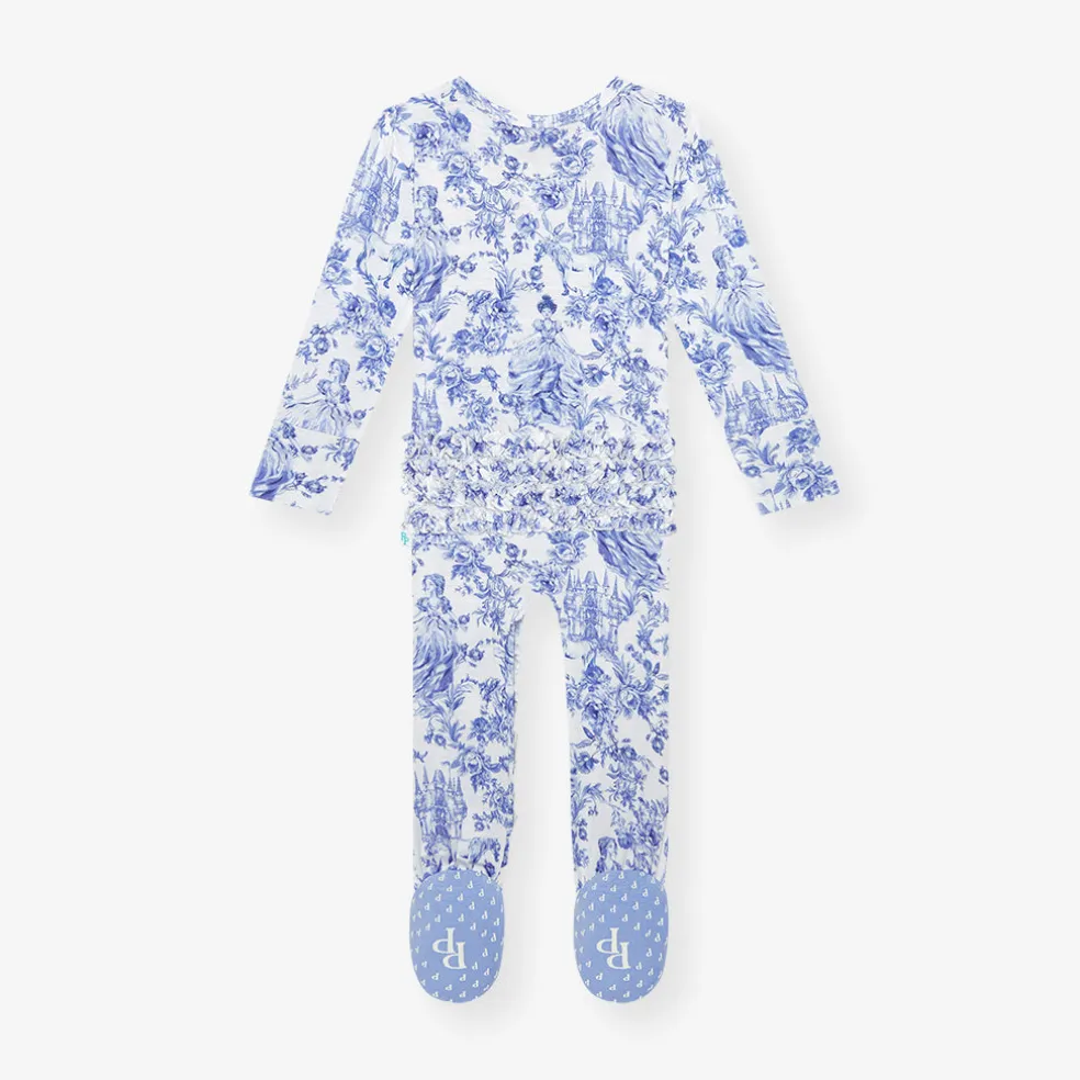 Footie Ruffled Zippered One Piece