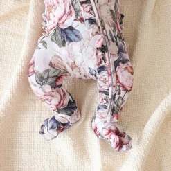 Footie Ruffled Zippered One Piece