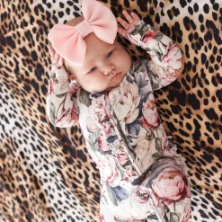 Footie Ruffled Zippered One Piece