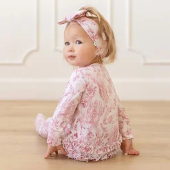Footie Ruffled Zippered One Piece
