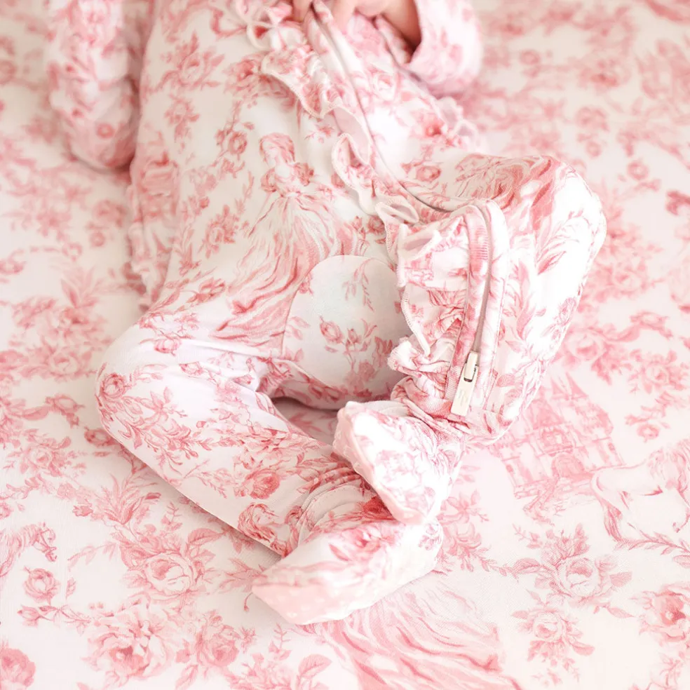 Footie Ruffled Zippered One Piece