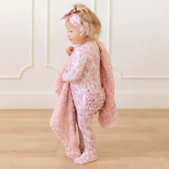 Footie Ruffled Zippered One Piece