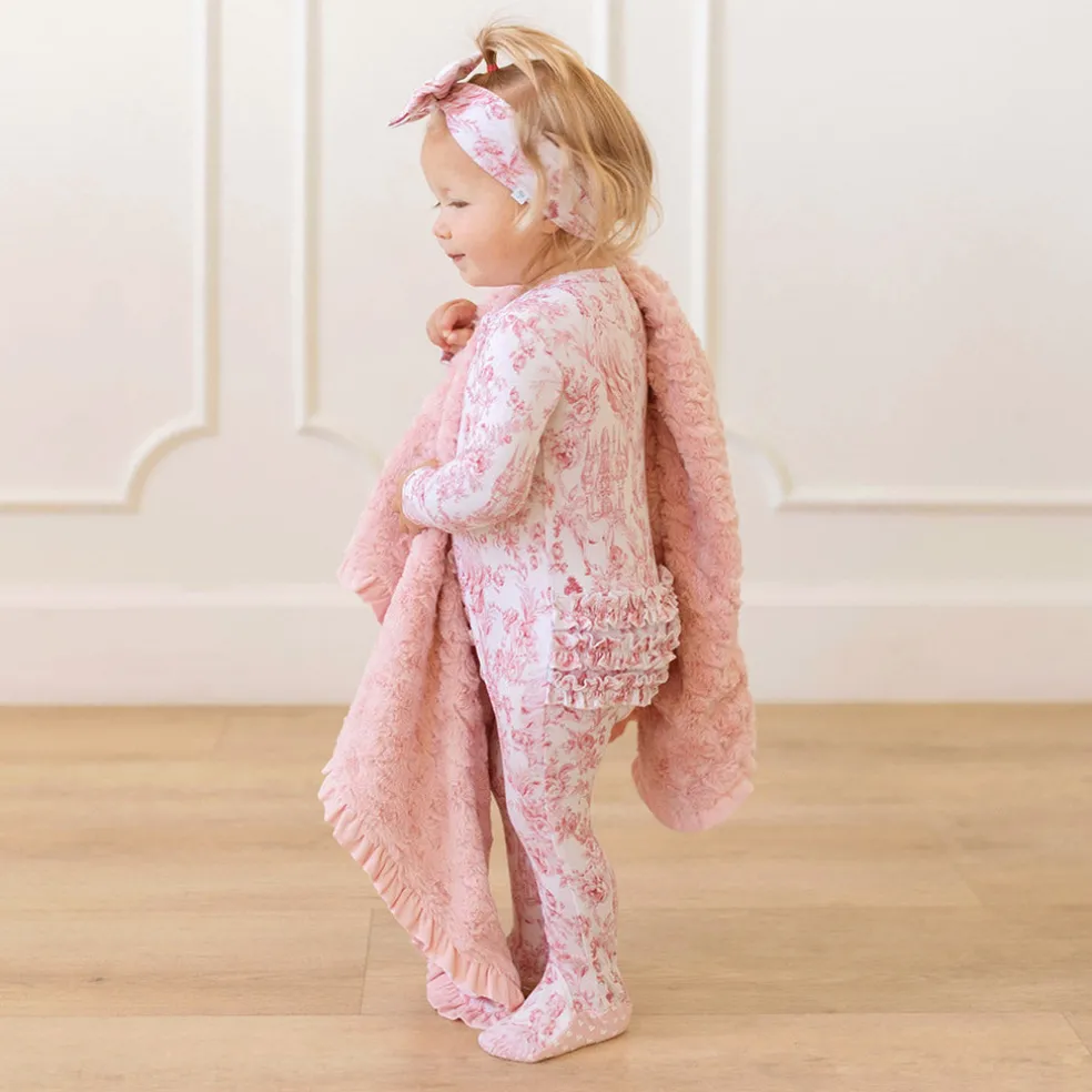 Footie Ruffled Zippered One Piece