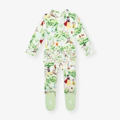 Footie Ruffled Zippered One Piece