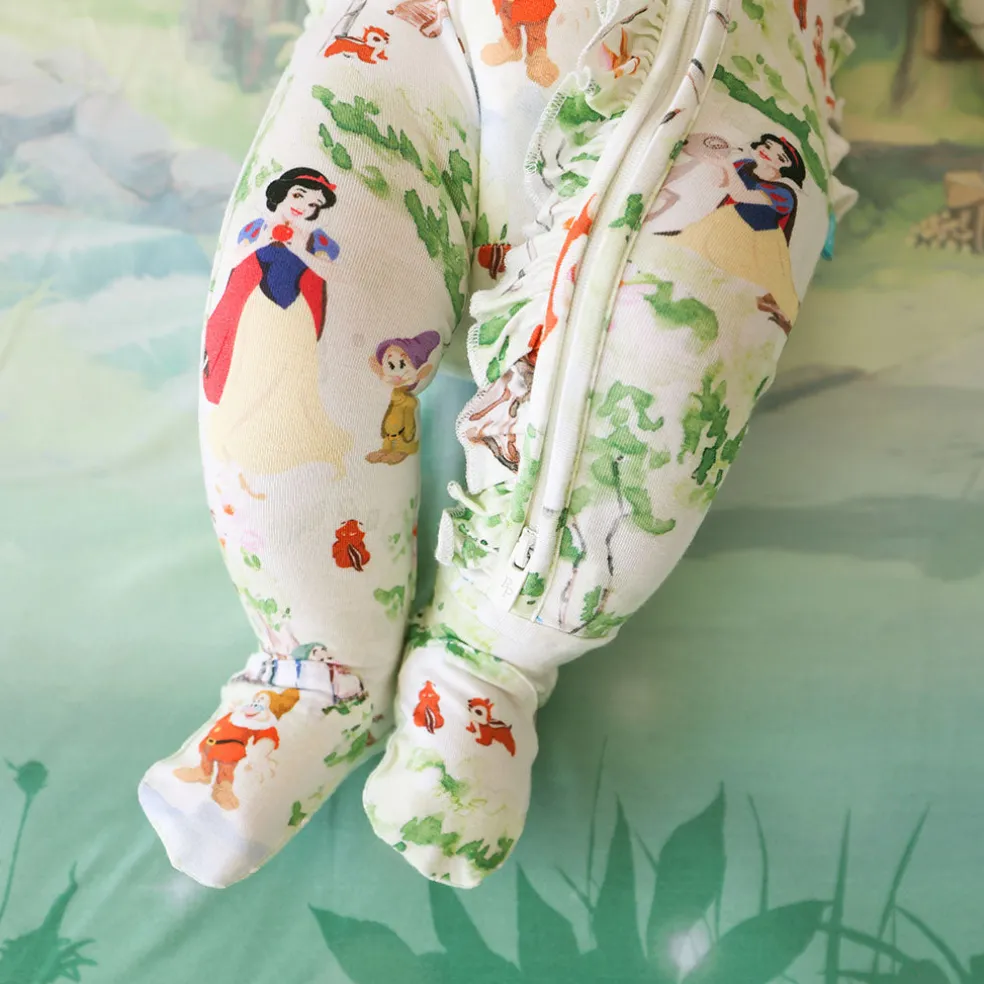 Footie Ruffled Zippered One Piece