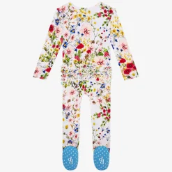 Footie Ruffled Zippered One Piece