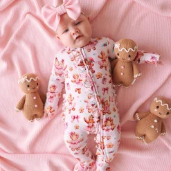 Footie Ruffled Zippered One Piece
