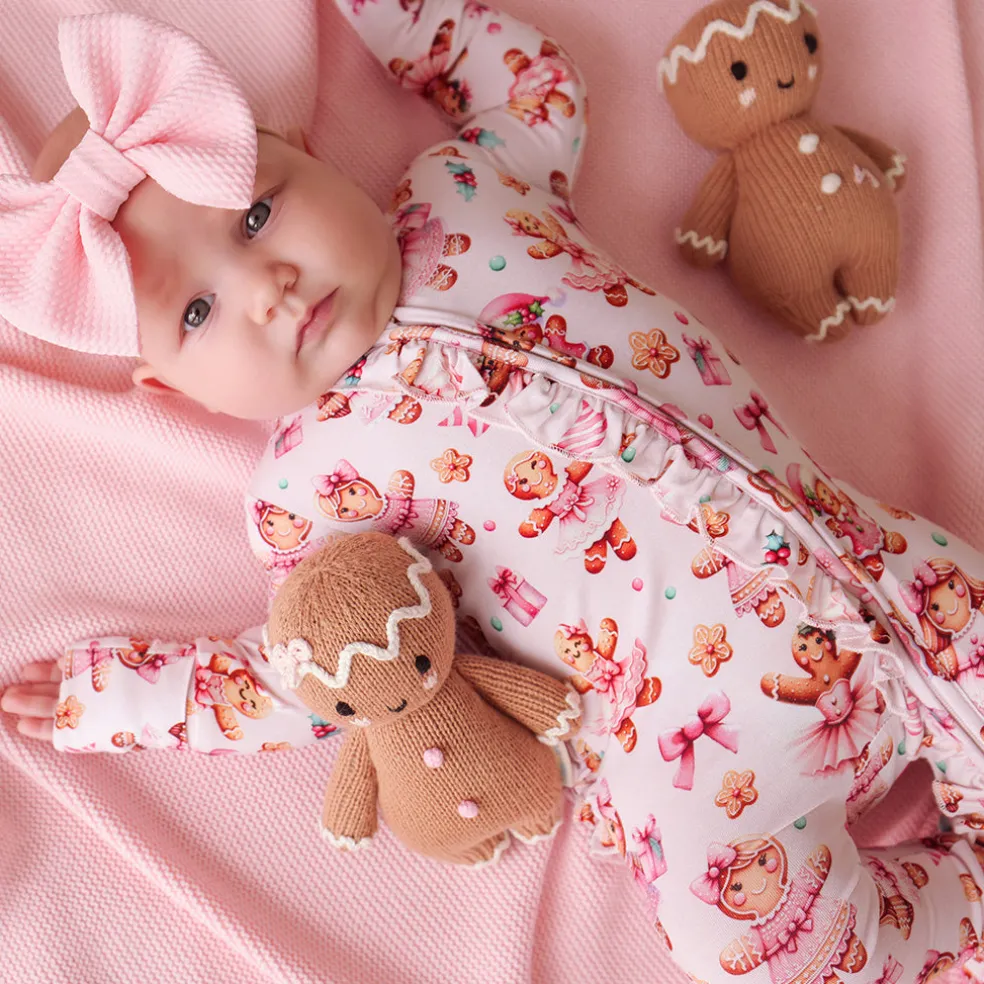 Footie Ruffled Zippered One Piece