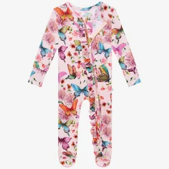 Footie Ruffled Zippered One Piece