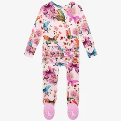 Footie Ruffled Zippered One Piece