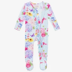 Footie Ruffled Zippered One Piece