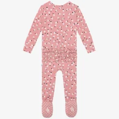 Footie Ruffled Zippered One Piece