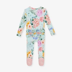 Footie Ruffled Zippered One Piece