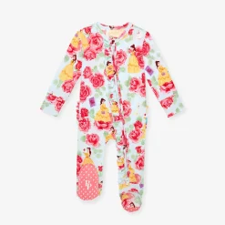 Footie Ruffled Zippered One Piece