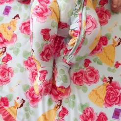 Footie Ruffled Zippered One Piece