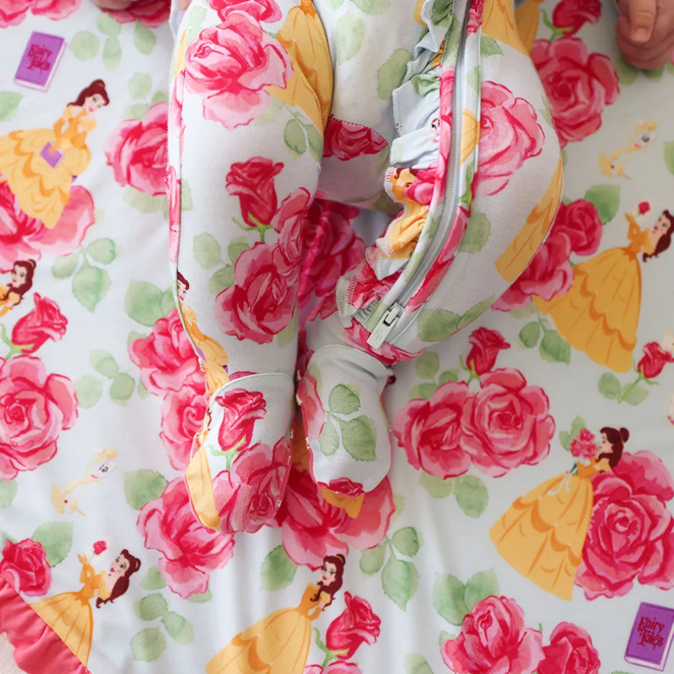 Footie Ruffled Zippered One Piece