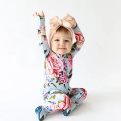 Footie Ruffled Zippered One Piece