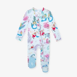 Footie Ruffled Zippered One Piece
