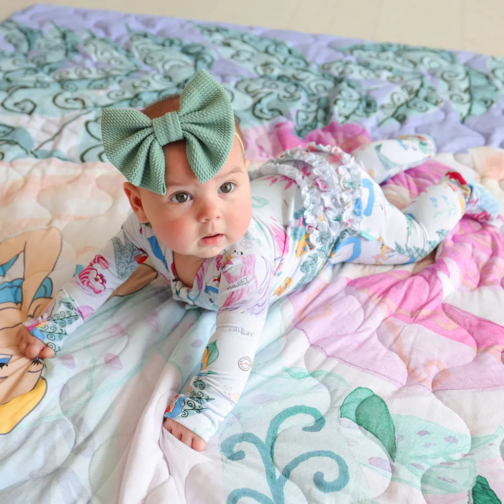 Footie Ruffled Zippered One Piece