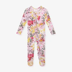 Footie Ruffled Zippered One Piece