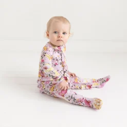 Footie Ruffled Zippered One Piece