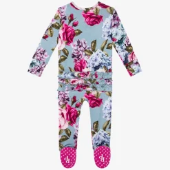 Footie Ruffled Zippered One Piece